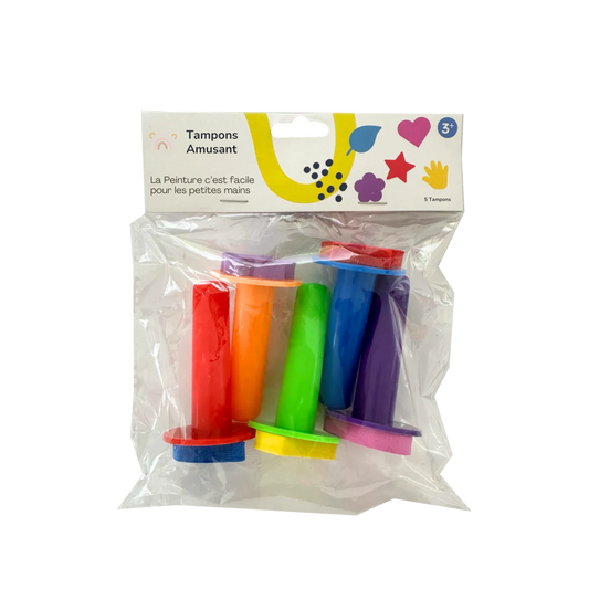 5 Pcs Painting Stamp Sponges Stamper Tool for Tools Painters Child Brushes Kids P'tits Explorateurs