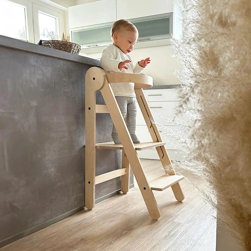 Tour d'Apprentissage Montessori Pliable | Naturelle | Certifiée FSC & CE Jeux Montessori 2 ans MagicArtClub