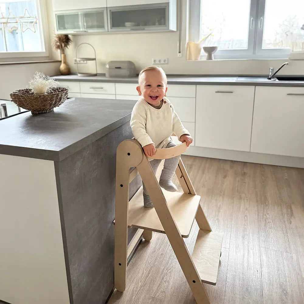 Tour d'Apprentissage Montessori Pliable | Naturelle | Certifiée FSC & CE Jeux Montessori 2 ans MagicArtClub